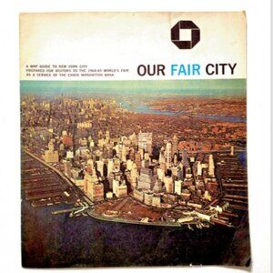 VINTAGE: 1964-65 World's Fair Our Fair City: A Map Guide to New York City